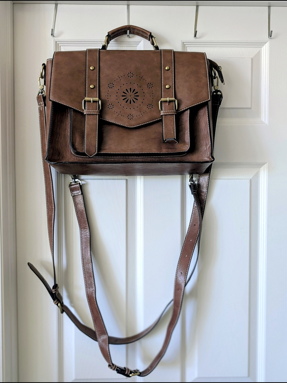 ECOSUSI Laptop Backpack, Messenger Satchel Fits 15.6 Inch Laptop